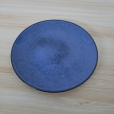 CEUYGT Blue Ceramic Plate - Handcrafted, Elegant Dining Plate for Stylish Table Settings and Home Decor